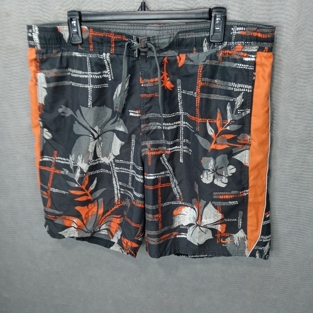 Nike Swim men's Large drawstring swim shorts. Sz 38-40×8". 324 51pm